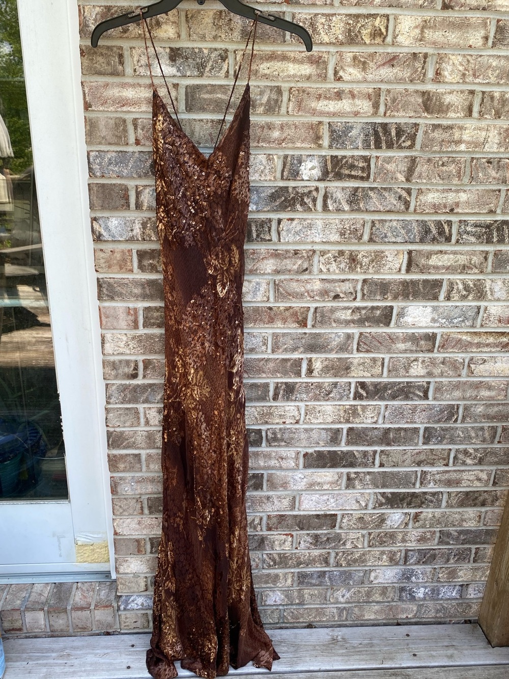 Rare Vintage Y2K Shaina June Beaded Silk Burnout Fairy Prom Dress - Picture 8 of 16